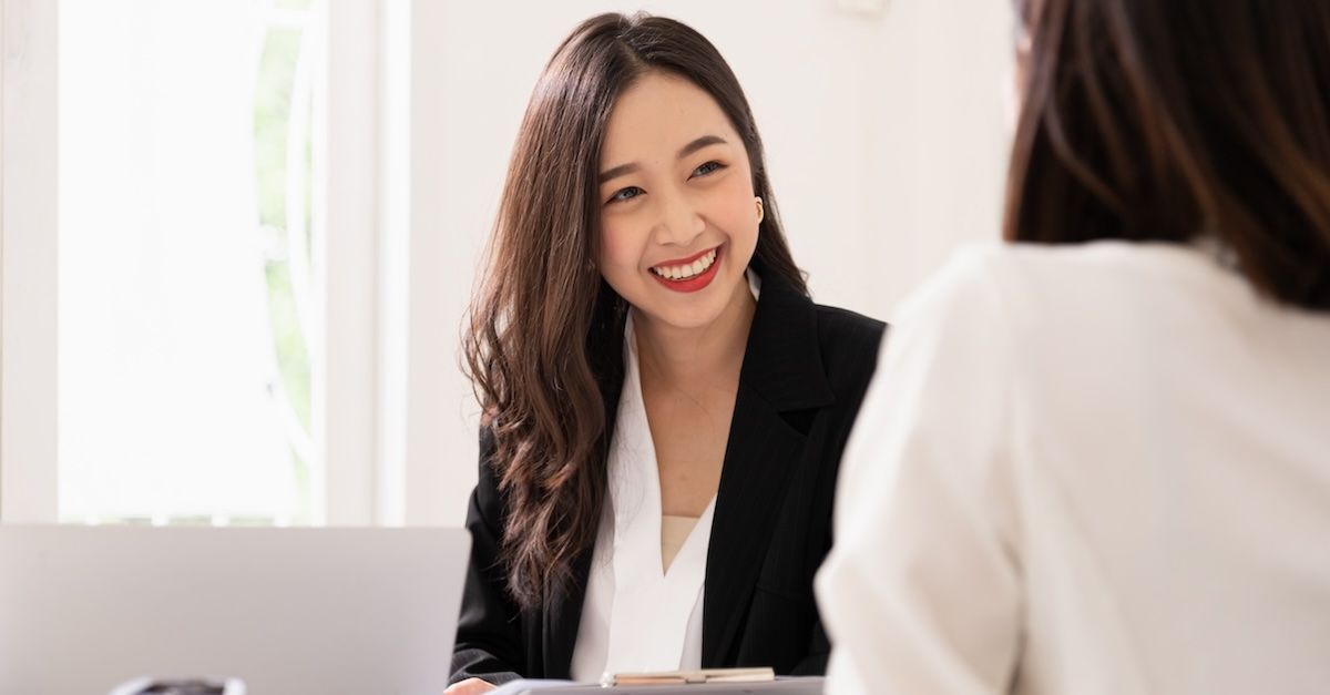 woman with blazer
